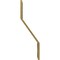 Ekena Millwork Premium Z-Brackets for Barn Door Track (set of 2), Jacob's Gold GB6001TZJG - alternate 5
